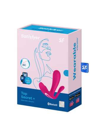 3 en 1 Vibromasseurs et stimulateur clitoridien rose connecté Top Secret + Satisfyer - CC597755